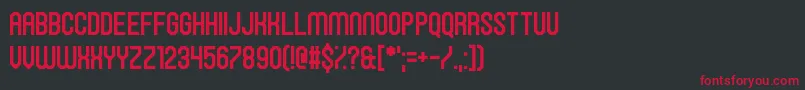 HawkingBowen Font – Red Fonts on Black Background
