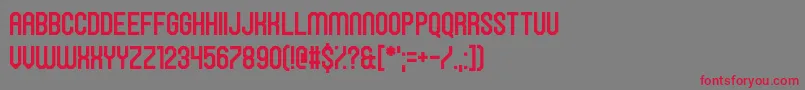 HawkingBowen Font – Red Fonts on Gray Background