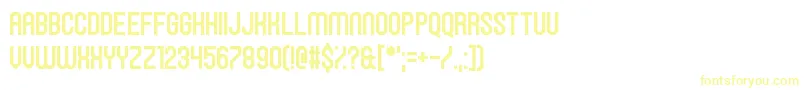 HawkingBowen Font – Yellow Fonts on White Background
