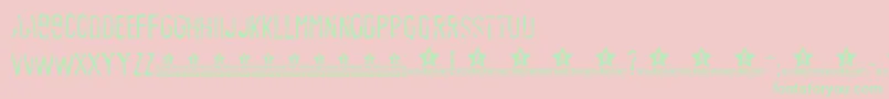 SedexPersonalUse Font – Green Fonts on Pink Background