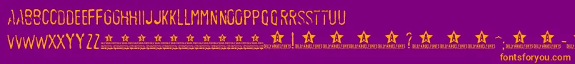 SedexPersonalUse Font – Orange Fonts on Purple Background