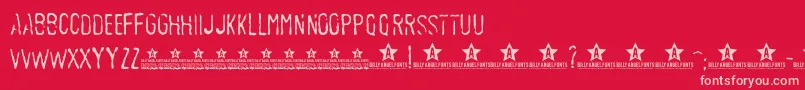 SedexPersonalUse Font – Pink Fonts on Red Background