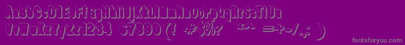 WhiteFree Font – Gray Fonts on Purple Background