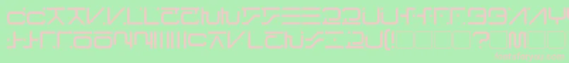 fuente VisitorScript – Fuentes Rosadas Sobre Fondo Verde