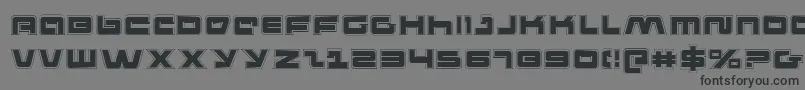 PulseRifleAcademy Font – Black Fonts on Gray Background