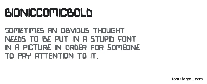 BionicComicBold Font