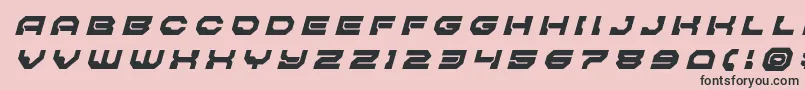 Pulsarclasssolidtitleital Font – Black Fonts on Pink Background