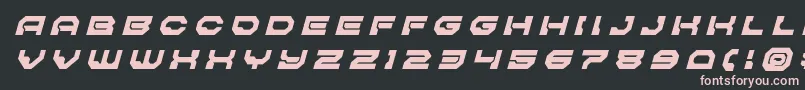 Fonte Pulsarclasssolidtitleital – fontes rosa em um fundo preto