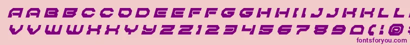 Pulsarclasssolidtitleital Font – Purple Fonts on Pink Background