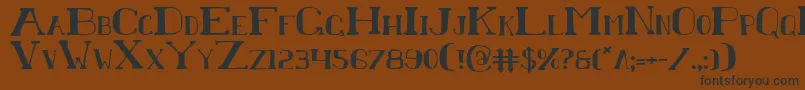 ChardinDoihle Font – Black Fonts on Brown Background