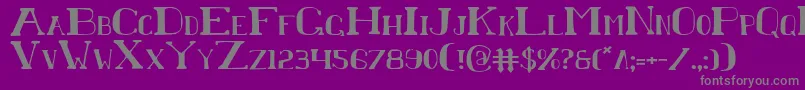 ChardinDoihle Font – Gray Fonts on Purple Background