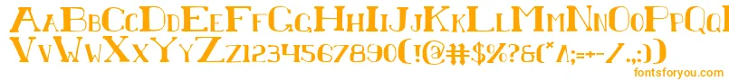 ChardinDoihle-Schriftart – Orangefarbene Schriften