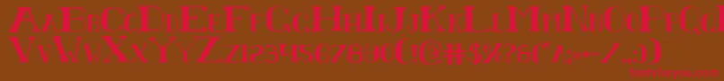 ChardinDoihle Font – Red Fonts on Brown Background