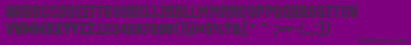 AMachinaortomr Font – Black Fonts on Purple Background