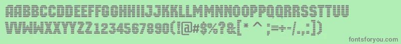 AMachinaortomr Font – Gray Fonts on Green Background