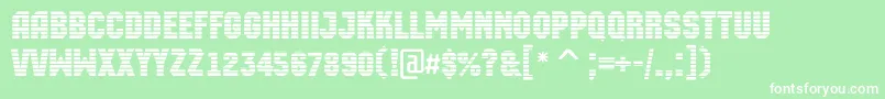 AMachinaortomr Font – White Fonts on Green Background
