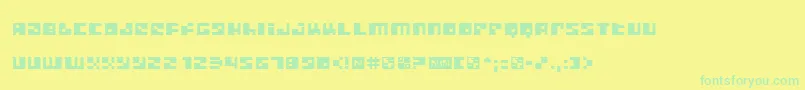 Metrople-fontti – vihreät fontit keltaisella taustalla