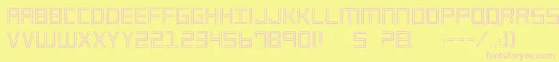 Imperium Font – Pink Fonts on Yellow Background