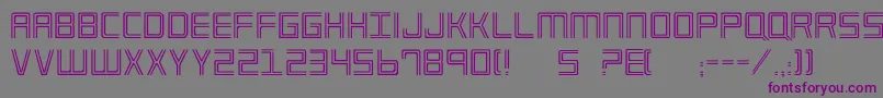 Imperium Font – Purple Fonts on Gray Background