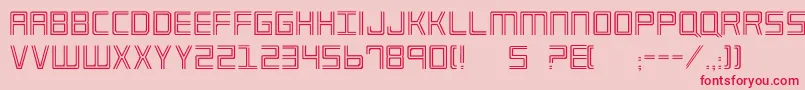 Imperium Font – Red Fonts on Pink Background