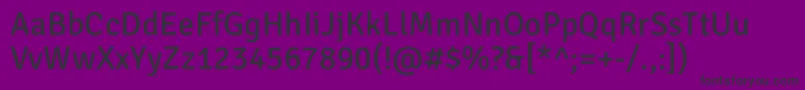 SignikanegativeRegular Font – Black Fonts on Purple Background