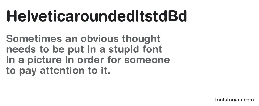 HelveticaroundedltstdBd Font