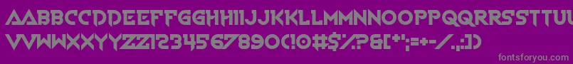 フォントVoiceInMyHead – 紫の背景に灰色の文字