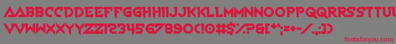 VoiceInMyHead Font – Red Fonts on Gray Background