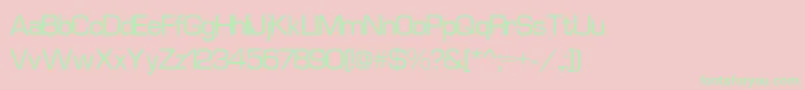 EurostyleNormal Font – Green Fonts on Pink Background