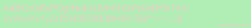 フォントEurostyleNormal – 緑の背景にピンクのフォント