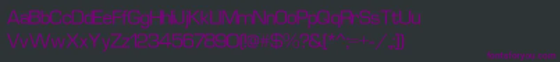 EurostyleNormal Font – Purple Fonts on Black Background