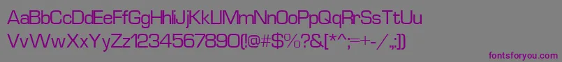 EurostyleNormal Font – Purple Fonts on Gray Background