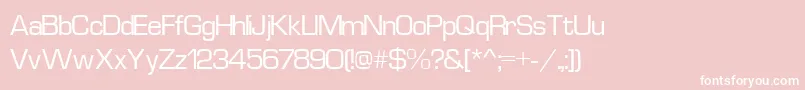 EurostyleNormal Font – White Fonts on Pink Background