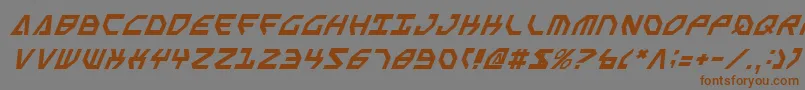 Шрифт Sscriptv2i – коричневые шрифты на сером фоне