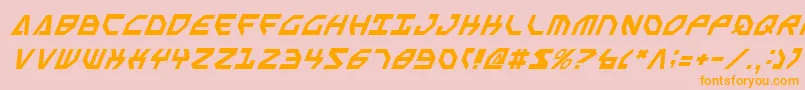 Sscriptv2i Font – Orange Fonts on Pink Background