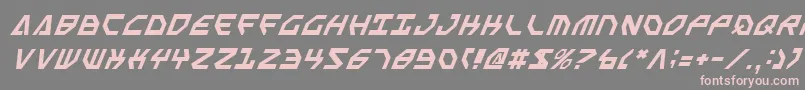 Шрифт Sscriptv2i – розовые шрифты на сером фоне