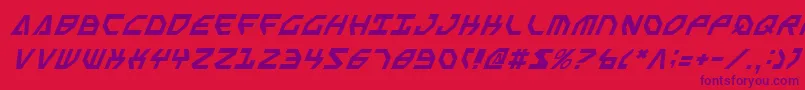Sscriptv2i Font – Purple Fonts on Red Background