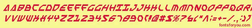 Sscriptv2i Font – Red Fonts on Yellow Background