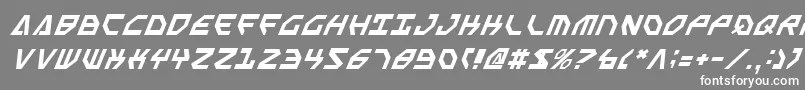 フォントSscriptv2i – 灰色の背景に白い文字