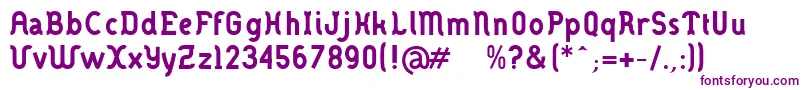 フォントDanoisebold – 紫色のフォント