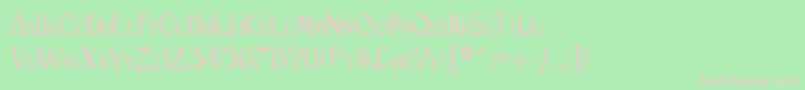 Black ffy-Schriftart – Rosa Schriften auf grünem Hintergrund