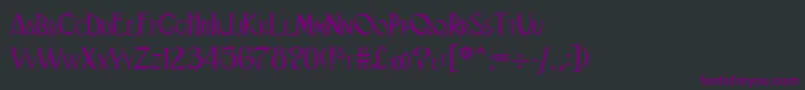 Шрифт Black ffy – фиолетовые шрифты на чёрном фоне