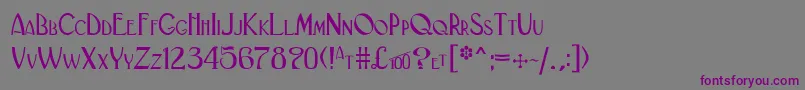 Black ffy Font – Purple Fonts on Gray Background