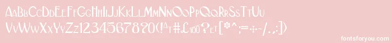 Black ffy Font – White Fonts on Pink Background