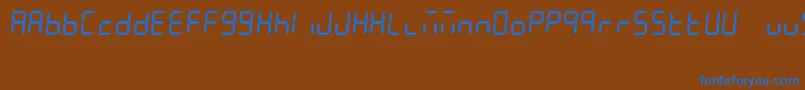 Więcej informacji o czcionce 7Segment Czcionka 7Segment – niebieskie czcionki na brązowym tle