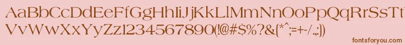 Agate Font – Brown Fonts on Pink Background