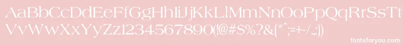 Agate Font – White Fonts on Pink Background