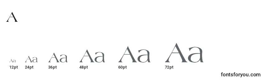 Größen der Schriftart Agate