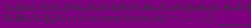 Elliott Font – Black Fonts on Purple Background