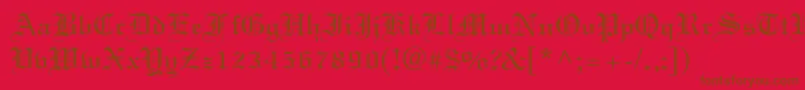 Elliott Font – Brown Fonts on Red Background